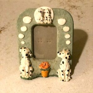 Adorable dalmatian picture frame